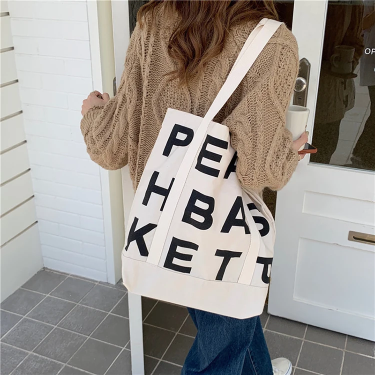 YASEN Fashion Customized Letter Printed Canvas Shoulder Bag 2022 Wholesale Washable Cotton Fabric Korea Style Shopping Tote Bags
YASEN Fashion Customized Letter Printed Canvas Shoulder Bag 2022 Wholesale Washable Cotton Fabric Korea Style Shopping Tote Bags