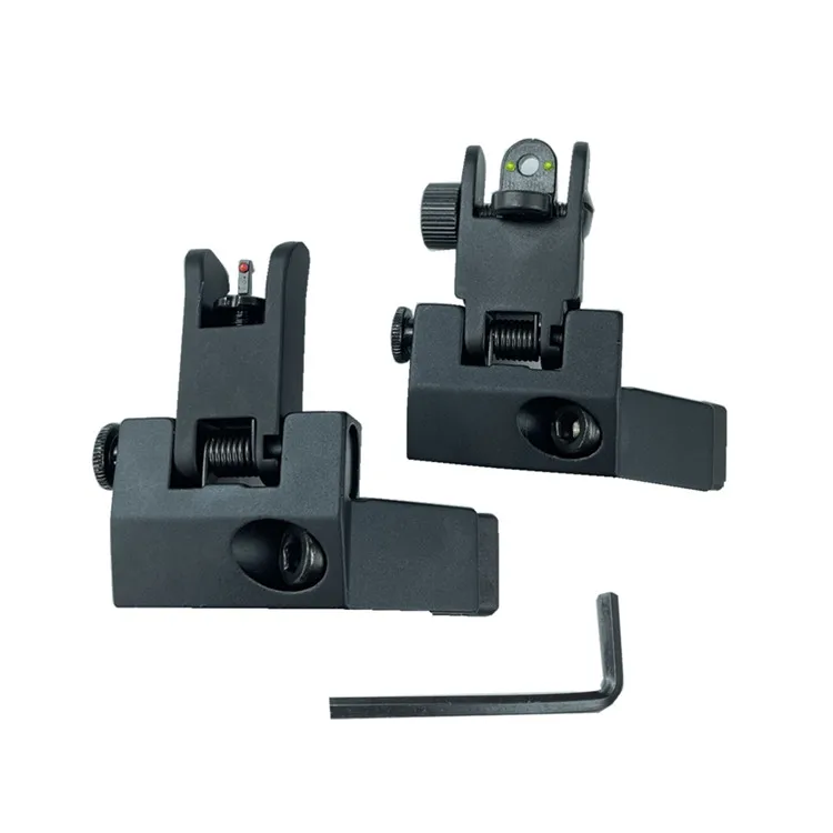 Ar15 Tactical 45 Degree Fiber Optic Iron Sight Front And Rear Flip Up Iron Sight Of 20mm Picatinny Gun Hunting Accessories, Black
Ar15 Tactical 45 Degree Fiber Optic Iron Sight Front And Rear Flip Up Iron Sight Of 20mm Picatinny Gun Hunting Accessories, Black