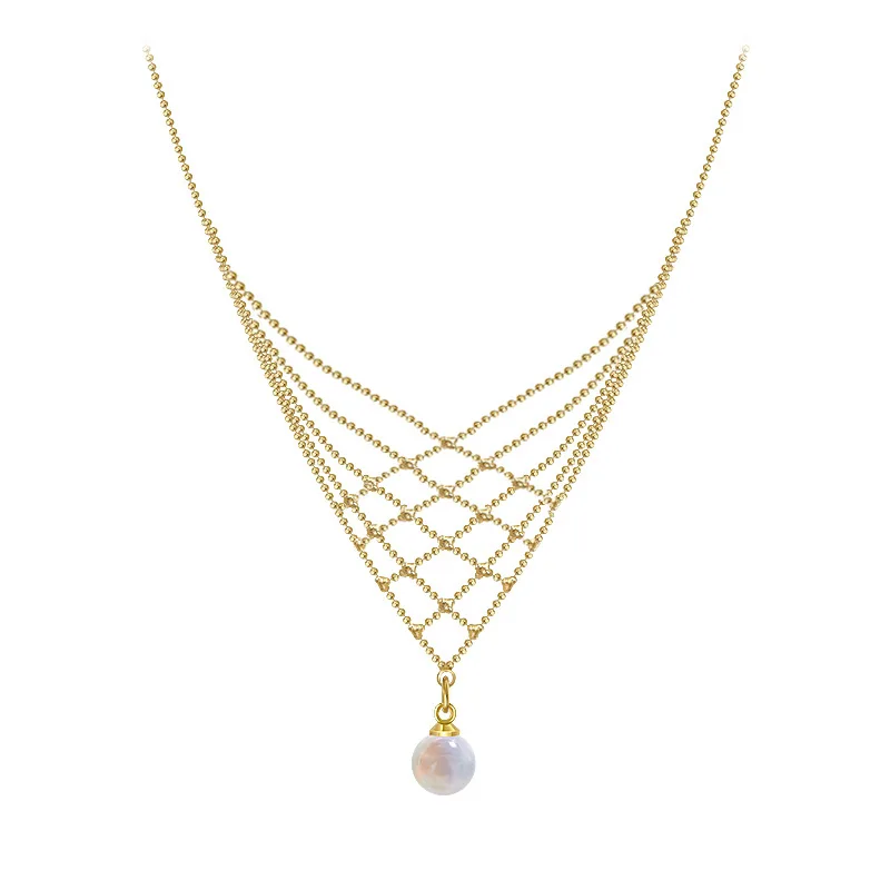 Elegant pearl fish tail lace necklace fashion 18k gold plated choker necklace for women
Elegant pearl fish tail lace necklace fashion 18k gold plated choker necklace for women