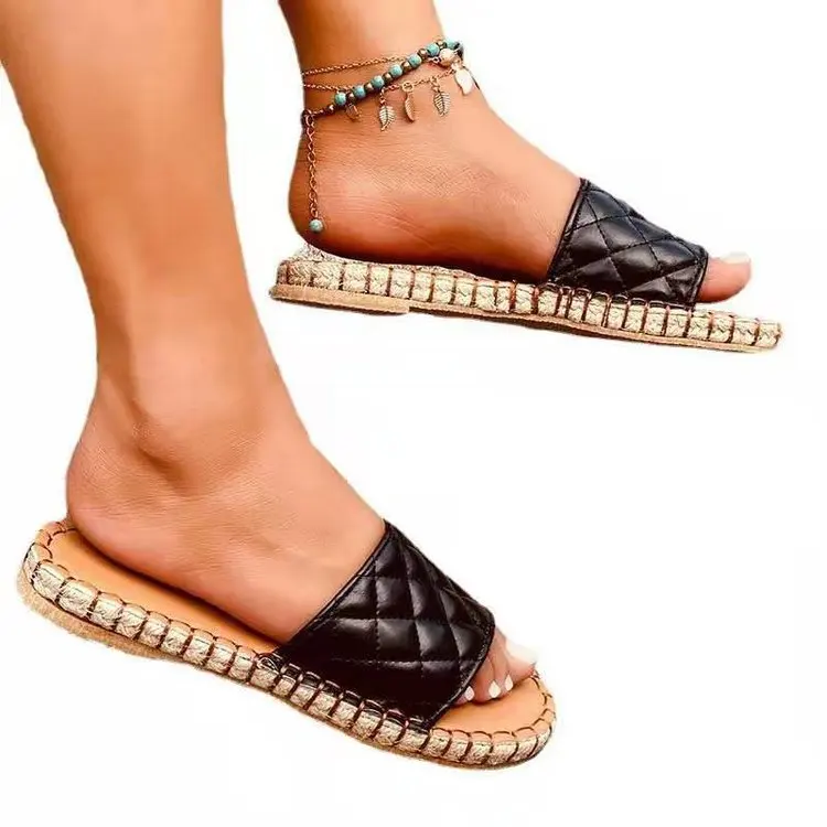 2021 New sandals female flat shoes for women and ladies small fragrance wind square head sandals slippers, As picture
2021 New sandals female flat shoes for women and ladies small fragrance wind square head sandals slippers, As picture