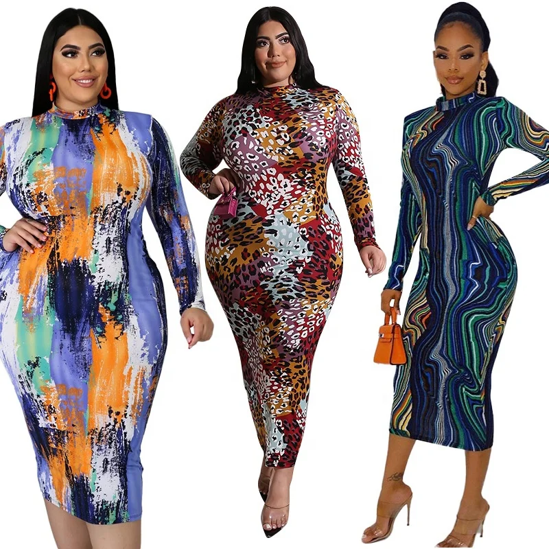 QC-20860 Dropshipping casual maxi plus size bodycon dresses for ladies floral printed women long sleeve dress
QC-20860 Dropshipping casual maxi plus size bodycon dresses for ladies floral printed women long sleeve dress