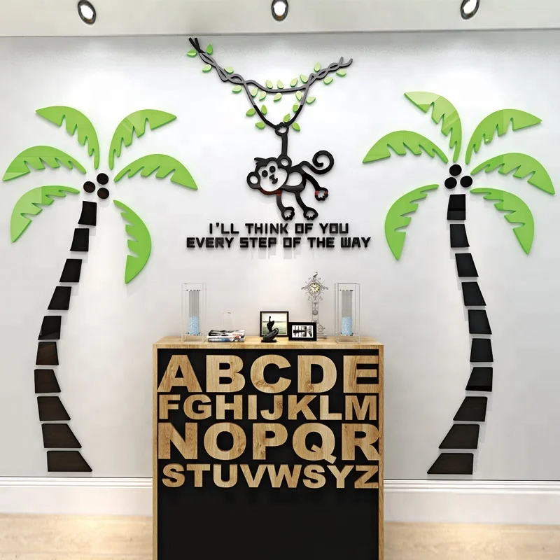 Eco-friendly Acrylic Bedroom Sofa Children's Room Beautiful Coconut 3d Tree Wall Stickers For Decoration, Mixed colors
Eco-friendly Acrylic Bedroom Sofa Children's Room Beautiful Coconut 3d Tree Wall Stickers For Decoration, Mixed colors