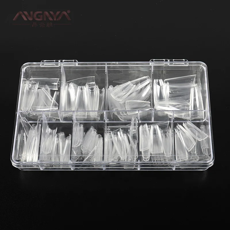 Angnya 500Pcs Long Clear Acrylic Nail Art Tips With Empty Nail Tip Boxes, Transparent
Angnya 500Pcs Long Clear Acrylic Nail Art Tips With Empty Nail Tip Boxes, Transparent