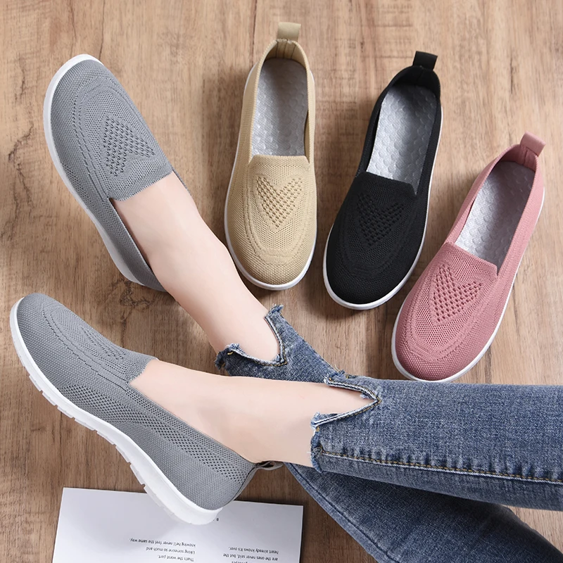 F14 Knit Sporty Slip-On Casual Shoes Women Sneaker Big Boat Shoes Woman Flat Sandals, Black
F14 Knit Sporty Slip-On Casual Shoes Women Sneaker Big Boat Shoes Woman Flat Sandals, Black