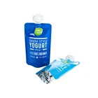 Plastic Spout Pouch Plastic Spout Bag Free Samples Food Grade 30ml Plastic Aluminium Liquid Stand Up Spout Pouch Bag