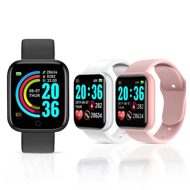 Waterproof Sport Tracker D20 smart watch Heart Rate Monitor Y68 Smart Bracelet Sleep Tracker phone watch smart Band watch, Black smart watch
Waterproof Sport Tracker D20 smart watch Heart Rate Monitor Y68 Smart Bracelet Sleep Tracker phone watch smart Band watch, Black smart watch