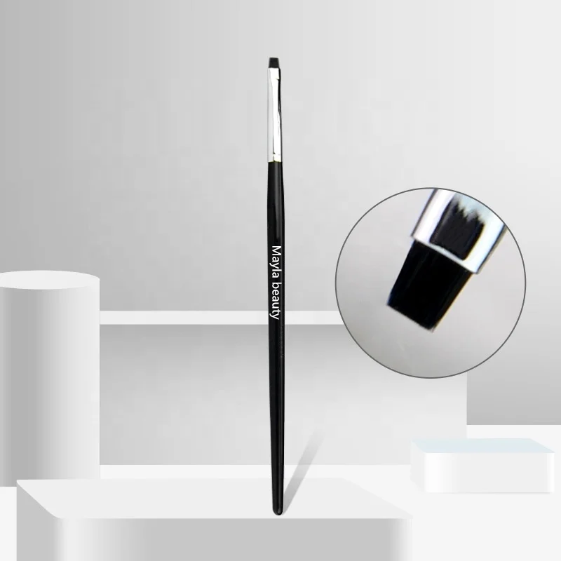 Professional Small Tiny Flat Eyeliner Brush Precise Brow Brush with Nylon Fiber Hair
Professional Small Tiny Flat Eyeliner Brush Precise Brow Brush with Nylon Fiber Hair