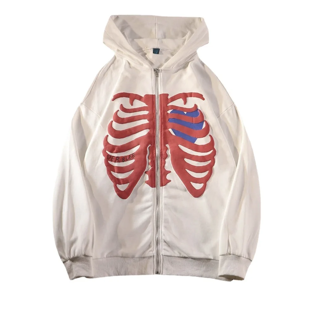 Street Fashion Hip Hop Cute Hooded Cardigan Sweater Loose Fashion Zip Hoodie Skull Print Full Zip Hoodie Rhinestones, Full print
Street Fashion Hip Hop Cute Hooded Cardigan Sweater Loose Fashion Zip Hoodie Skull Print Full Zip Hoodie Rhinestones, Full print