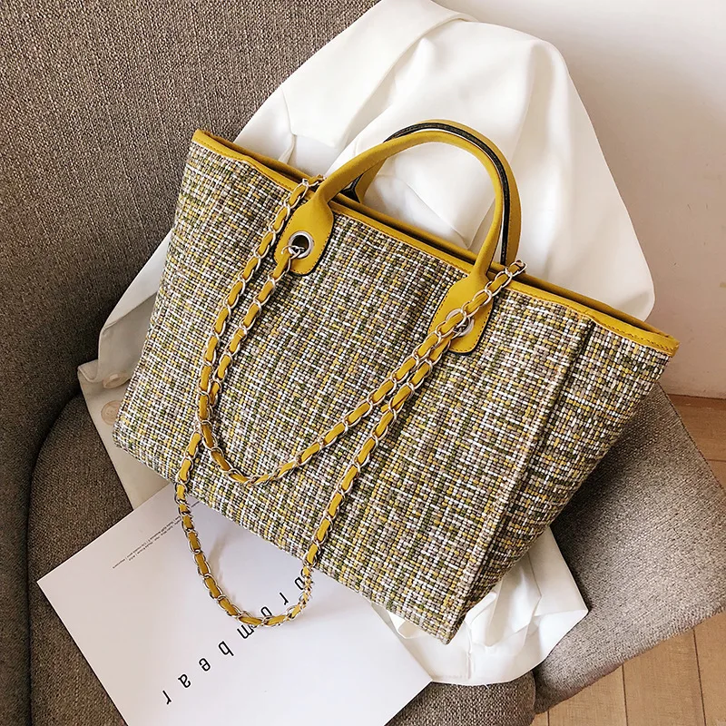 FANLOSN Custom Large Capacity Tweed Chains Women Bags Handbags Tote Bag Women Bags, As the picture shown or you could customize the color you want
FANLOSN Custom Large Capacity Tweed Chains Women Bags Handbags Tote Bag Women Bags, As the picture shown or you could customize the color you want