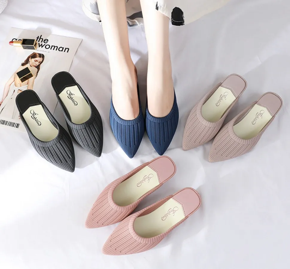 Hot women's shoes hot sale 2021 new fashion lazy half slippers mid-heel Baotou slippers, Picture
Hot women's shoes hot sale 2021 new fashion lazy half slippers mid-heel Baotou slippers, Picture