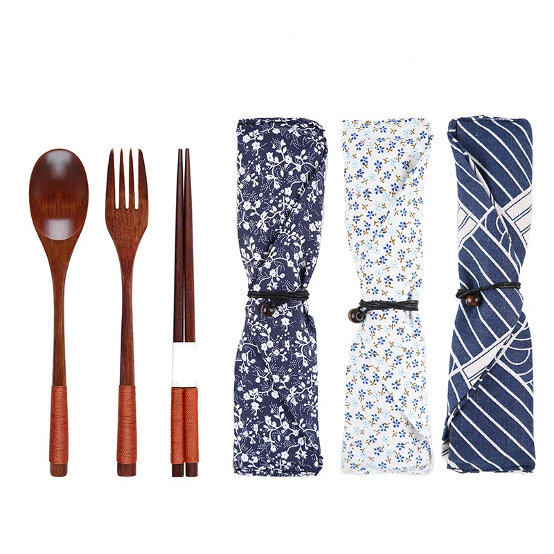 Japanese Style Travel Portable Reusable Wood Cutlery Set Flatware with Bag Pouch
Japanese Style Travel Portable Reusable Wood Cutlery Set Flatware with Bag Pouch