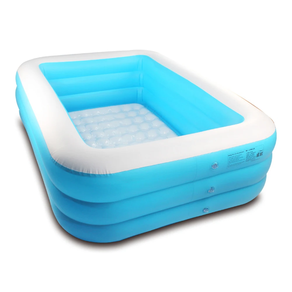 Newbility children's inflatable pool Large swimming blue and white bubble bottom pool
Newbility children's inflatable pool Large swimming blue and white bubble bottom pool