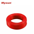 MYSUN UL1180 200C Awg28 フックアップ本鎖シルバーメッキ銅導体 PTFE コーティングされた加熱絶縁電線ケーブル