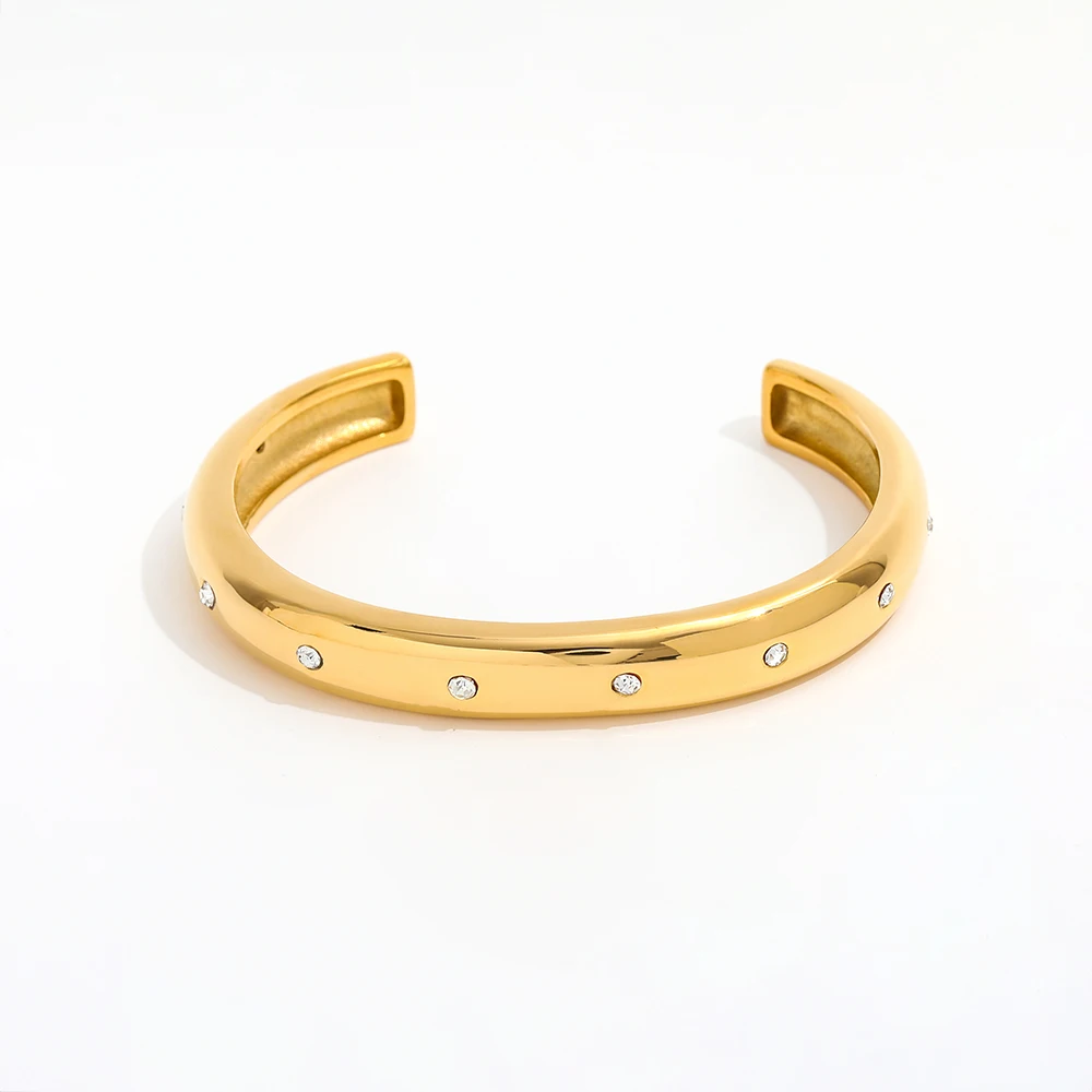 High End 18k Pvd Gold Plated Chunky Statement Stainless Steel Cuff Bracelet for Women Fashion Jewelry
High End 18k Pvd Gold Plated Chunky Statement Stainless Steel Cuff Bracelet for Women Fashion Jewelry