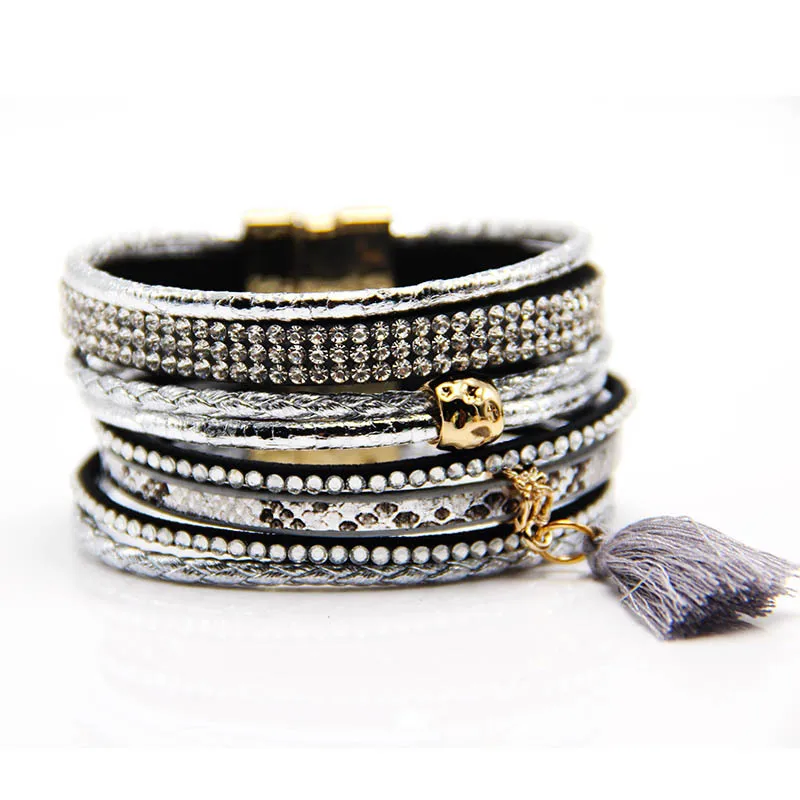 2021 hot sale hot diamond Brazilian Bracelet multi layer mixed color versatile tassel magnetic clasp hand decoration
2021 hot sale hot diamond Brazilian Bracelet multi layer mixed color versatile tassel magnetic clasp hand decoration