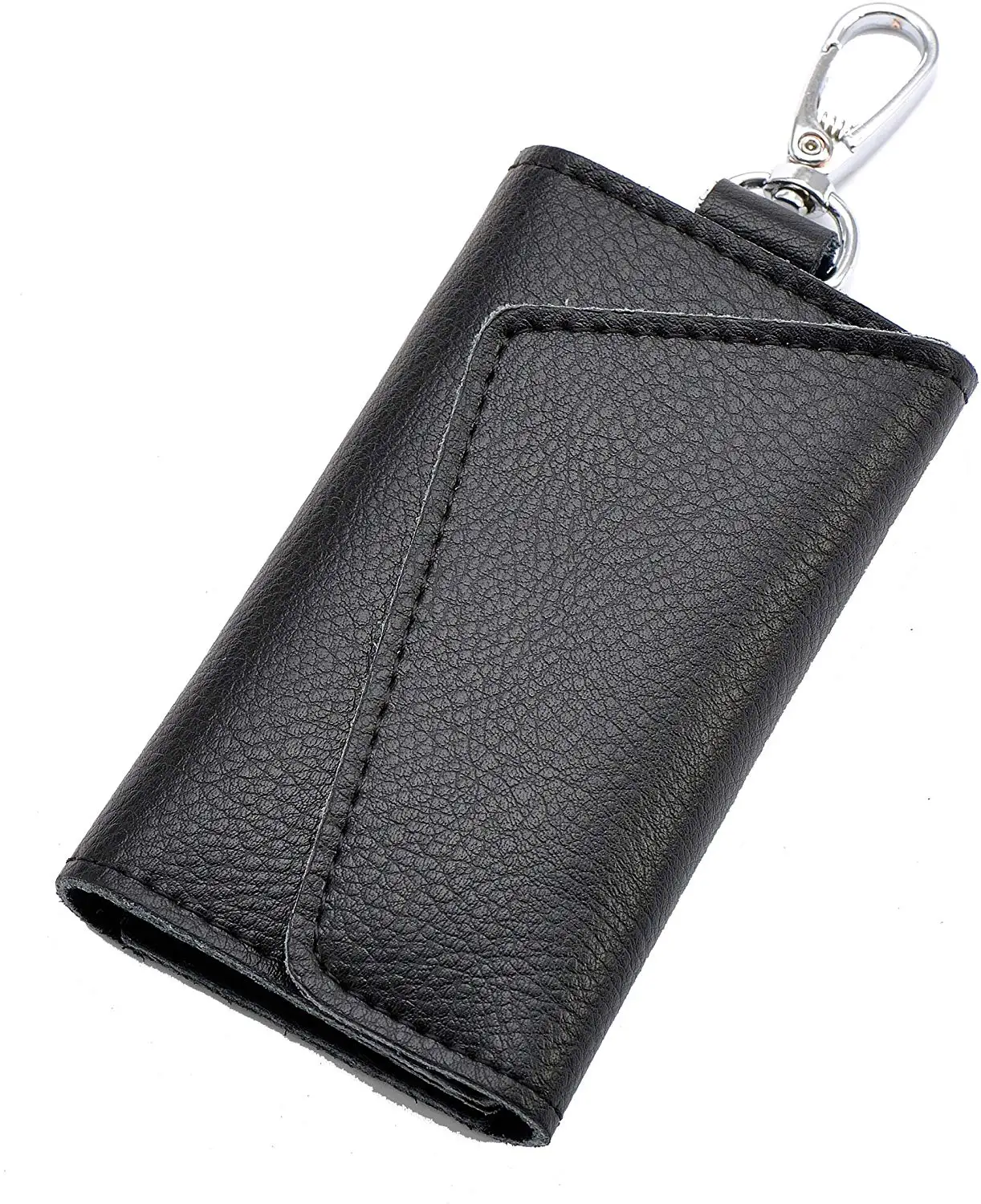 leather key case wallet keychain key holder with