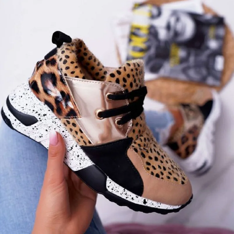 Women's Sneakers Platform Shoes trendy woman shoes Leopard Leather High Increasing Casual Comfortable Sports Ladies Shoes
Women's Sneakers Platform Shoes trendy woman shoes Leopard Leather High Increasing Casual Comfortable Sports Ladies Shoes
