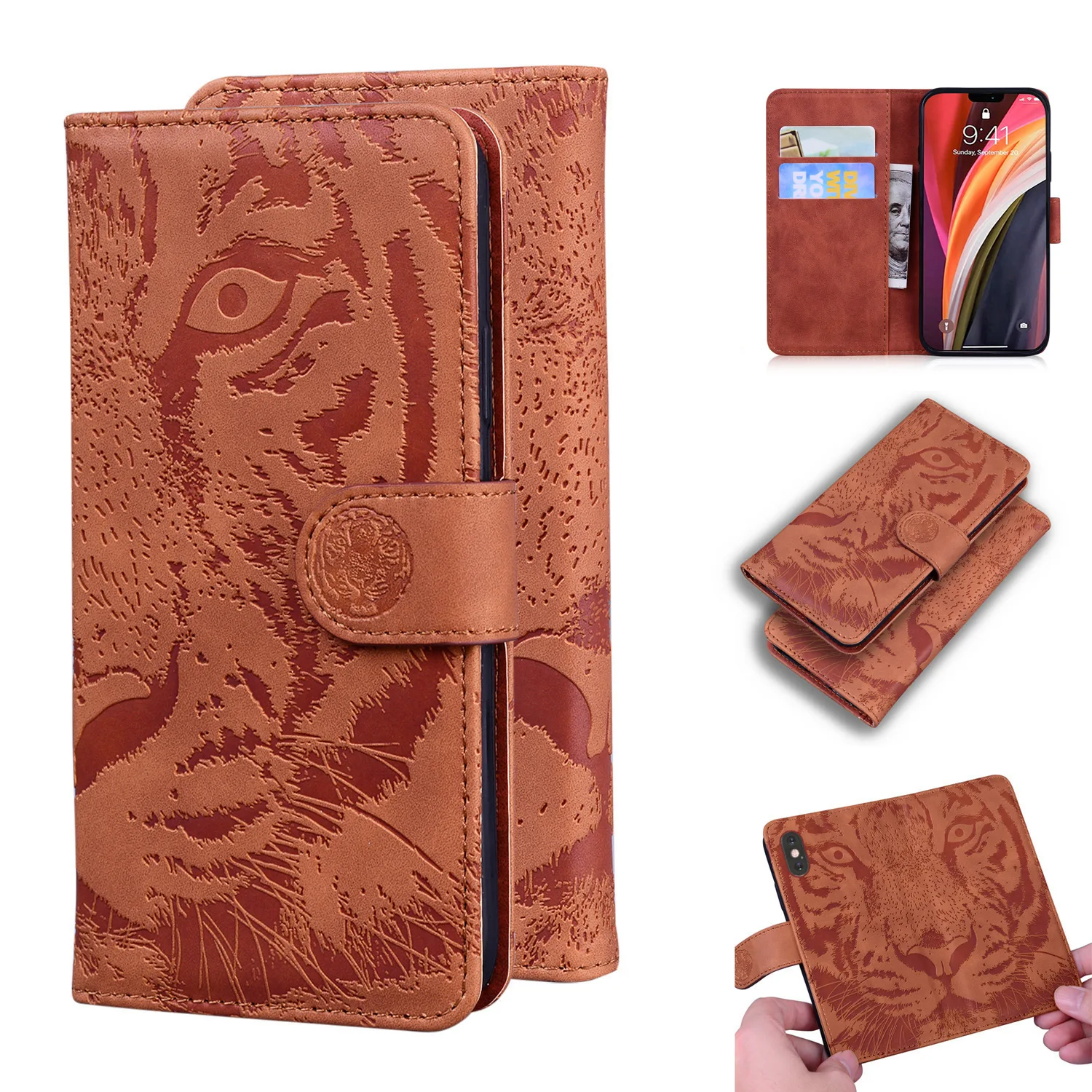 Tiger Embossed Leather Case For Samsung S21 Plus Ultra A42 A12 A32 S20 FE A01 Core A21 Flip Wallet Mobile Phone Case, 5colors
Tiger Embossed Leather Case For Samsung S21 Plus Ultra A42 A12 A32 S20 FE A01 Core A21 Flip Wallet Mobile Phone Case, 5colors