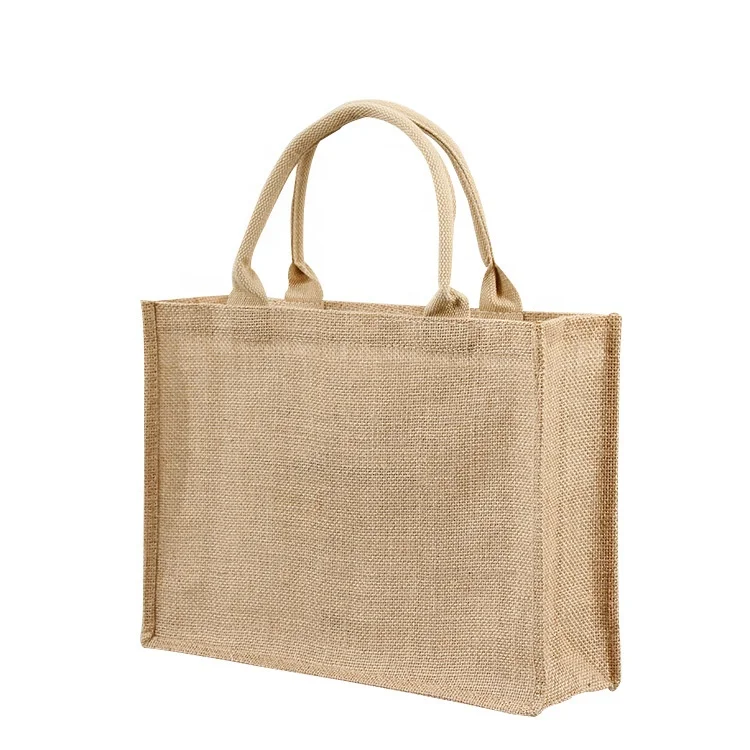 2020 eco 100% burlap jute tote bag custom logo shopping bag, Customized color 
2020 eco 100% burlap jute tote bag custom logo shopping bag, Customized color