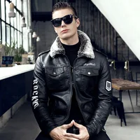 JSM0026 2018 new fur one male fur collar leather men's jacket Slim plus velvet thick coat male leather jacket men
JSM0026 2018 new fur one male fur collar leather men's jacket Slim plus velvet thick coat male leather jacket men