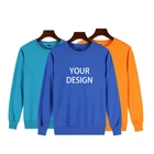Custom mens crew neck sweatshirt,basic pullover hoodie without hood,plain crewneck hoodies sweatshirts