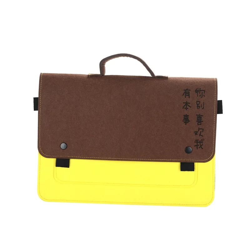 Custom felt computer bag 14, 16 inch portable color contrast computer inner bag polyester inner bag environmental protection
Custom felt computer bag 14, 16 inch portable color contrast computer inner bag polyester inner bag environmental protection