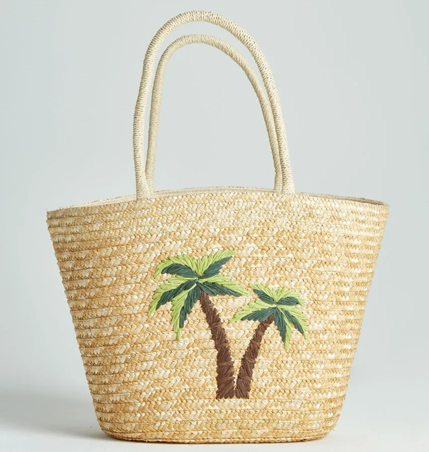 Custom New Design Summer handmade cheap coconut tree embroidery straw bag straw beach tote
Custom New Design Summer handmade cheap coconut tree embroidery straw bag straw beach tote