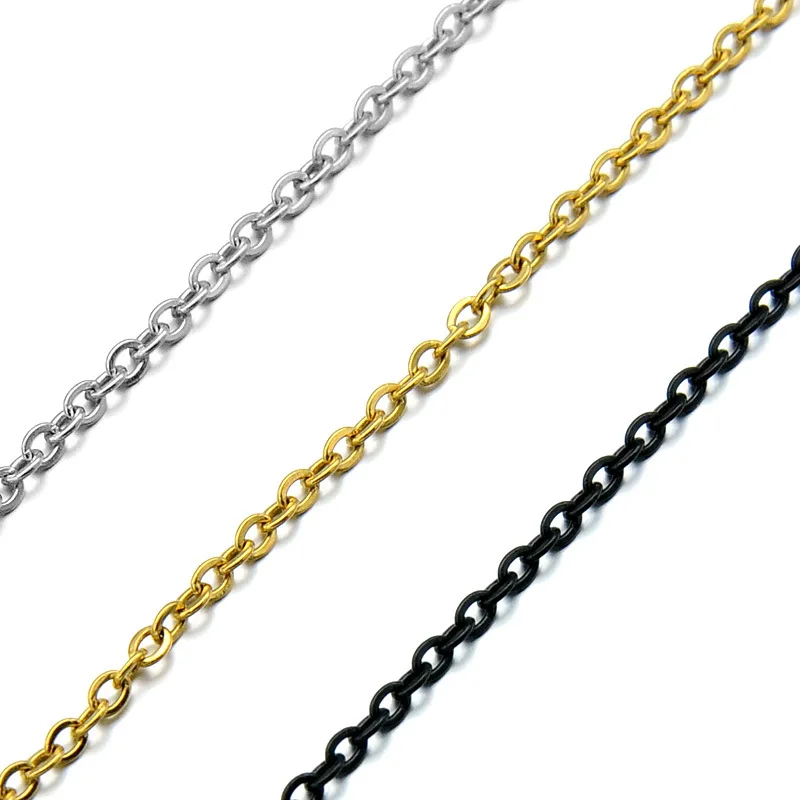Classical Design 2mm*55cm Gold Silver Plated Stainless Steel Link Chain Necklace Stainless Steel O Shape Chain Necklace
Classical Design 2mm*55cm Gold Silver Plated Stainless Steel Link Chain Necklace Stainless Steel O Shape Chain Necklace
