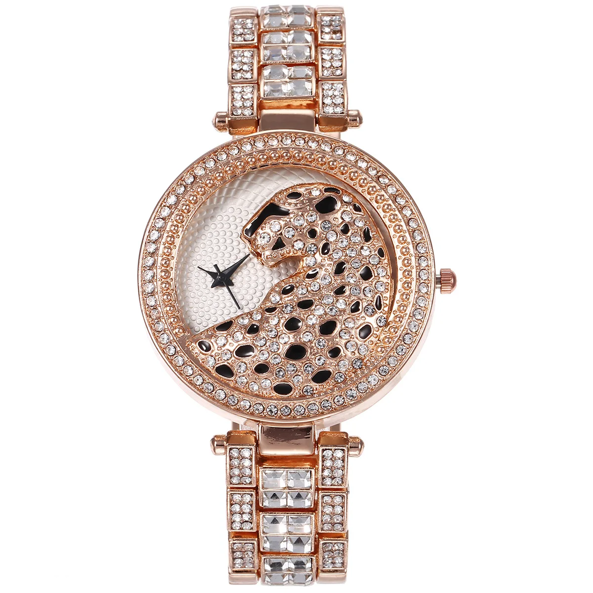 4439 Gold Tone Bling Leopard Diamond Watch for Women Hip Hop Quartz Watches Stainless Steel Band Business Wristwatch, 4 color as photo
4439 Gold Tone Bling Leopard Diamond Watch for Women Hip Hop Quartz Watches Stainless Steel Band Business Wristwatch, 4 color as photo