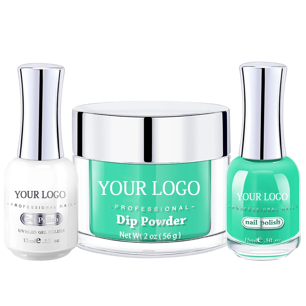 Private label professional 3 in 1 color nail Gel match Acrylic Dip Powder and Polish color set
Private label professional 3 in 1 color nail Gel match Acrylic Dip Powder and Polish color set