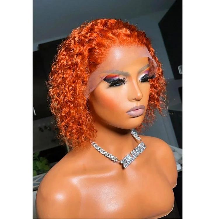 Ginger Color Water Wave HairViVi Wigs 100 Human Hair Transparent Wig Lace Frontal Closure Wig
Ginger Color Water Wave HairViVi Wigs 100 Human Hair Transparent Wig Lace Frontal Closure Wig