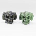 Rough Gem New Natural Ruby Rough Green Crystal Green Ruby Zoisite Carved Gem Crystal Skulls On Sale