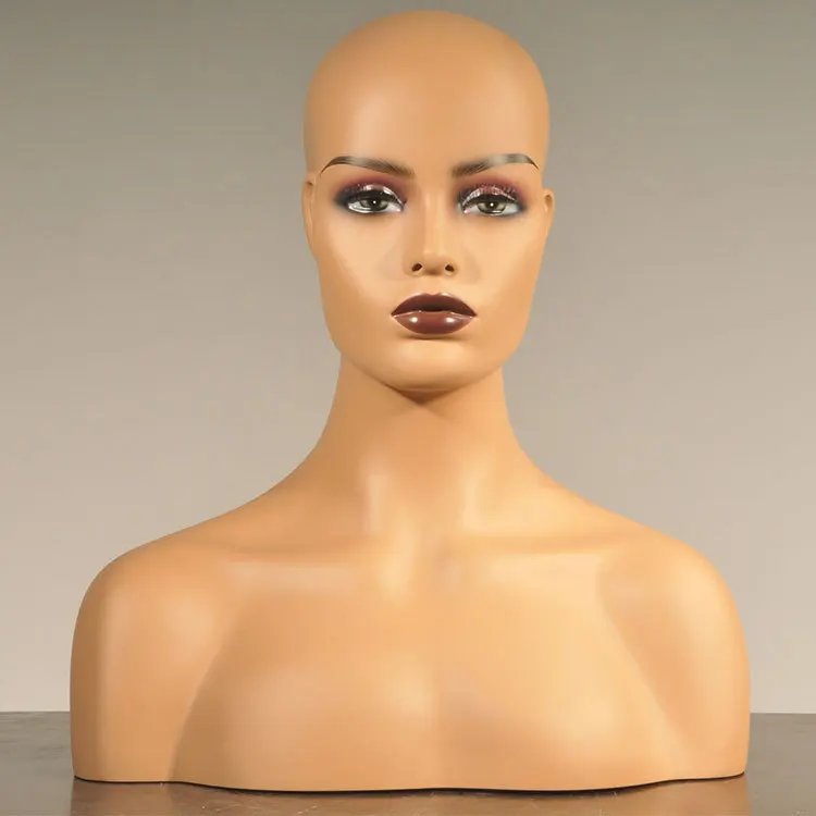 windows display mannequin head with shoulder