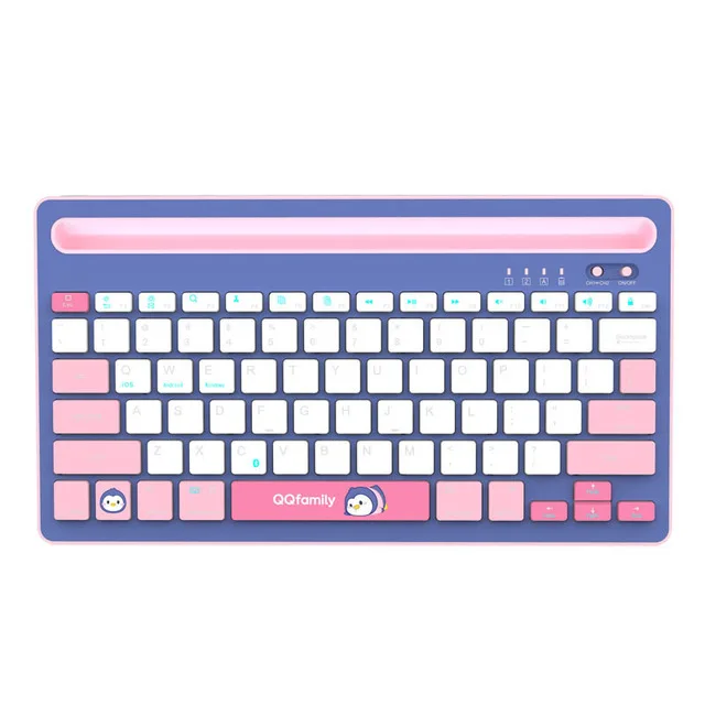 Rechargeable wireless Keyboard for iPad Laptop Android iOS Multi-Device Tablet pc keyboard Cute pink keyboard for Girls
Rechargeable wireless Keyboard for iPad Laptop Android iOS Multi-Device Tablet pc keyboard Cute pink keyboard for Girls