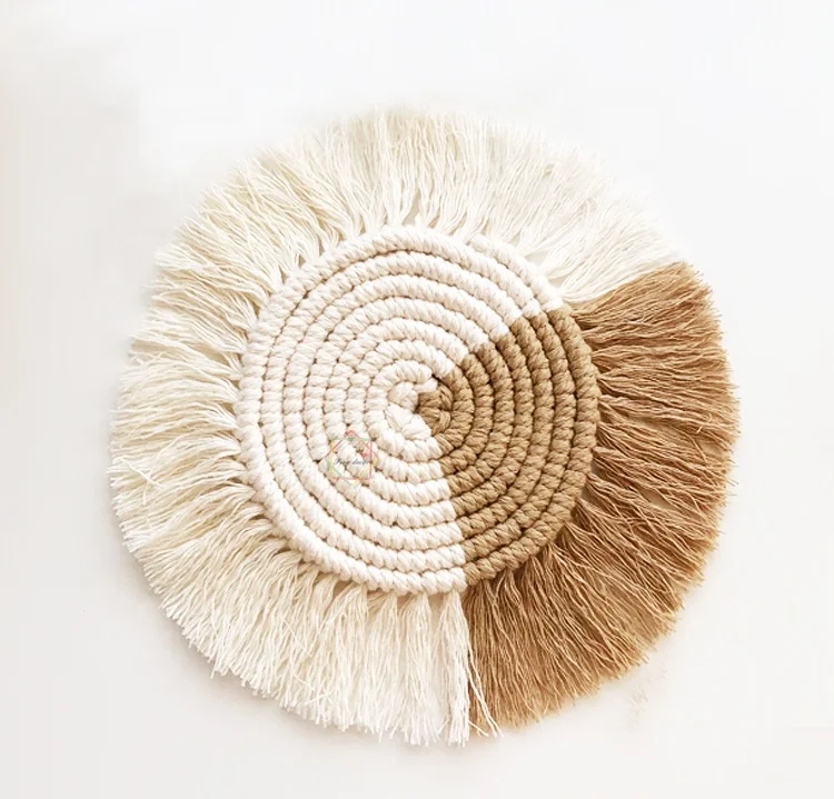 Round Placemats Set of 6 Cotton Placemats Table Mats handmade macrame coaster, Different colors
Round Placemats Set of 6 Cotton Placemats Table Mats handmade macrame coaster, Different colors