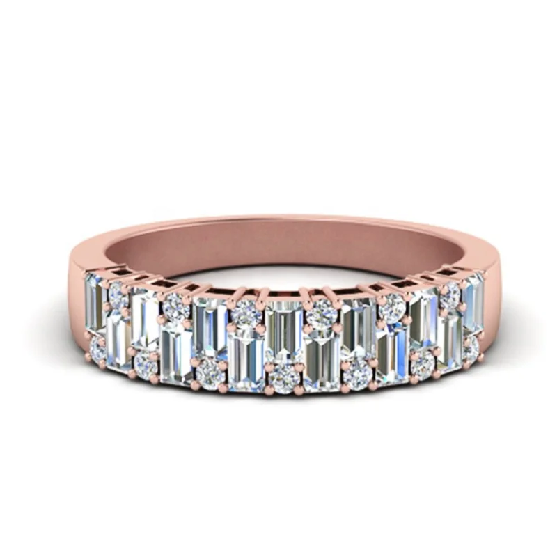 Rose Gold Ladder Square Zircon Ring for Women Simple Micro Inlaid Zircon Couple Luxury Ring
Rose Gold Ladder Square Zircon Ring for Women Simple Micro Inlaid Zircon Couple Luxury Ring