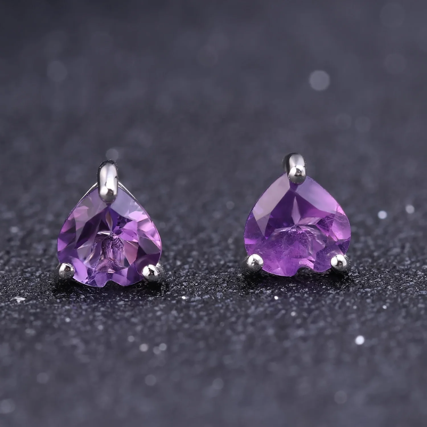 Abiding Natural Amethyst Gemstone Heart Shape 925 Sterling Silver Fashion Jewelry Gift Women Elegant Stud Earrings
Abiding Natural Amethyst Gemstone Heart Shape 925 Sterling Silver Fashion Jewelry Gift Women Elegant Stud Earrings