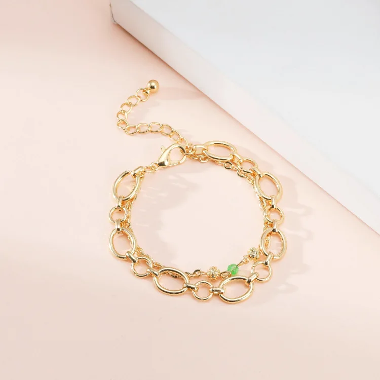 Hot Sale Creative Gold Color Irregular Multilayer Link Chain Crystal Bracelet Gold Tone Link Chain Diamond Beads Bracelet
Hot Sale Creative Gold Color Irregular Multilayer Link Chain Crystal Bracelet Gold Tone Link Chain Diamond Beads Bracelet