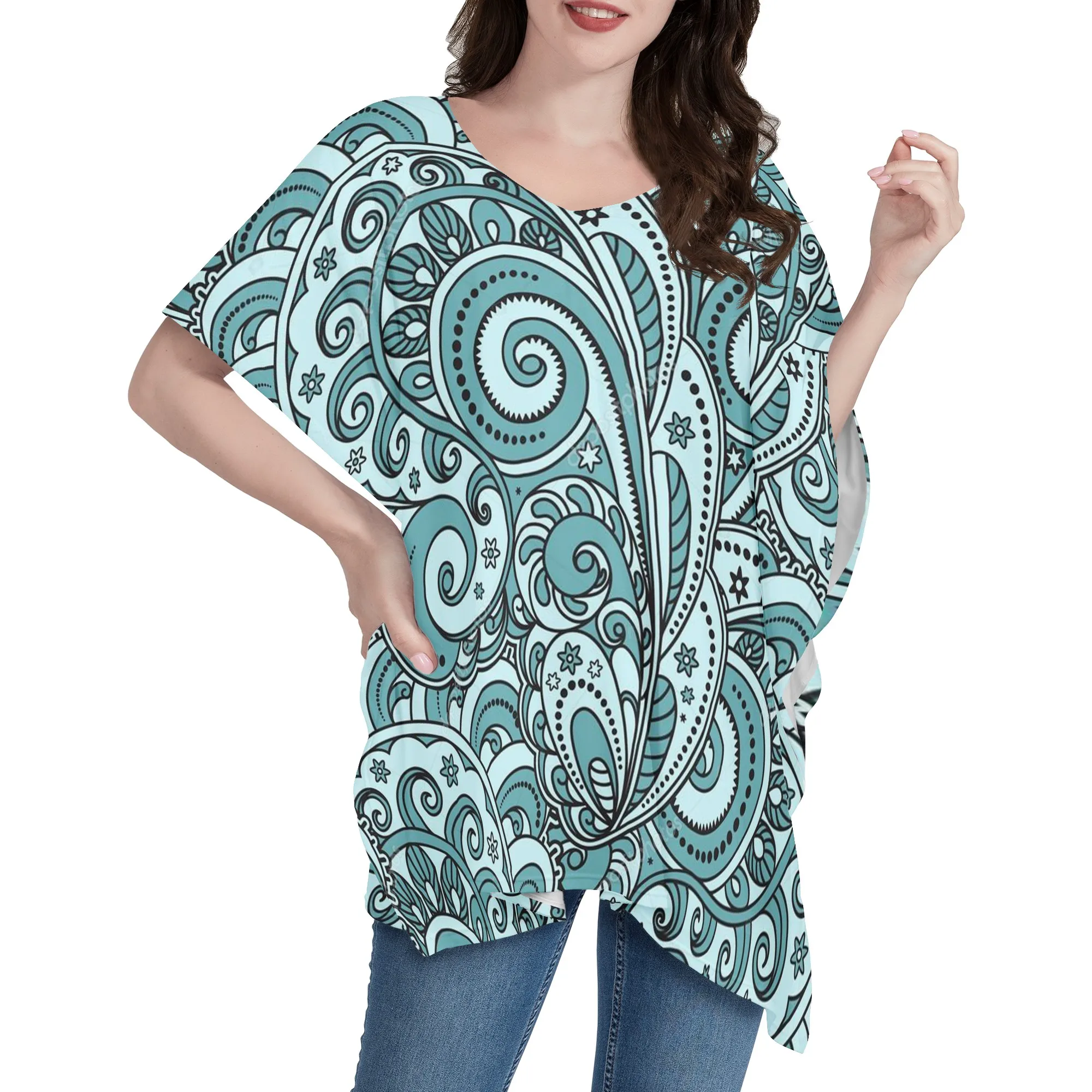 African Traditional Print Oversize T-Shirt Chinese African Print Dress Women Lady Elegant Summer, Customized color
African Traditional Print Oversize T-Shirt Chinese African Print Dress Women Lady Elegant Summer, Customized color