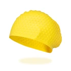 Hot Selling Bubble Swim Cap Waterproof silicone pool ladies swimming cap for long hair