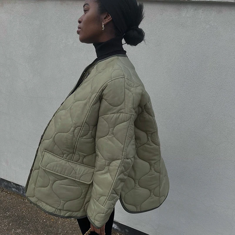 CUTENOVA A21TP425 2021 Fashion Partywear Long Sleeve Button Pocket Loose Cotton Coat Casual Long Coat For Winter puff jacket
CUTENOVA A21TP425 2021 Fashion Partywear Long Sleeve Button Pocket Loose Cotton Coat Casual Long Coat For Winter puff jacket