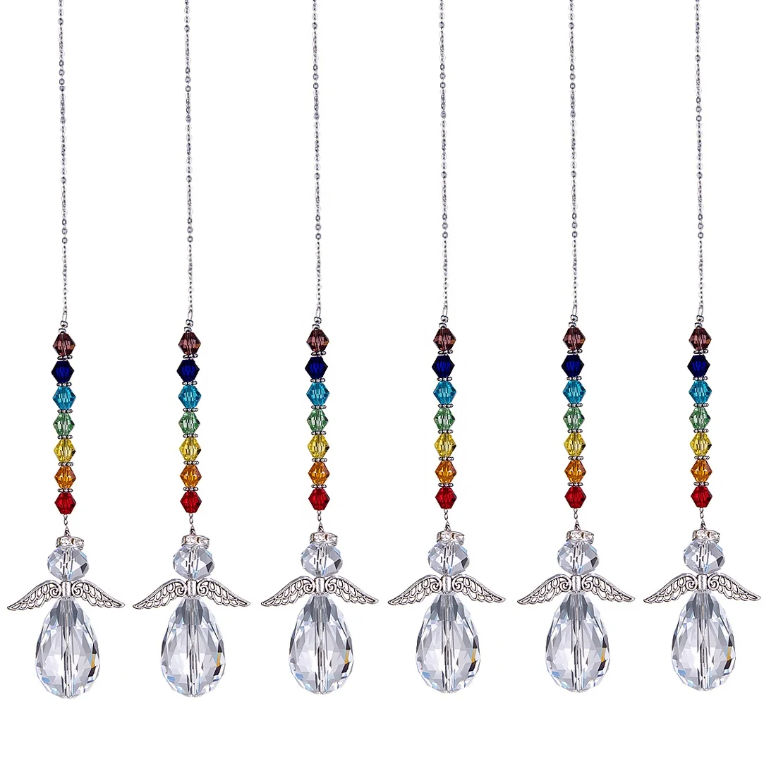 Crystal Guardian Angel Pendant Car Charm for Rear View Mirror Ornament Window Garden Tree Decor
Crystal Guardian Angel Pendant Car Charm for Rear View Mirror Ornament Window Garden Tree Decor