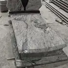 Black Tombstone Memorial Stone Tombstone Black Granite Stone Single Style Memorial Tombstone