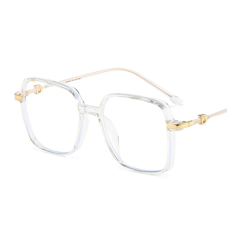 Fashion private label TR90 material lightweight glasses large square frame flat lens sunglasses
Fashion private label TR90 material lightweight glasses large square frame flat lens sunglasses
