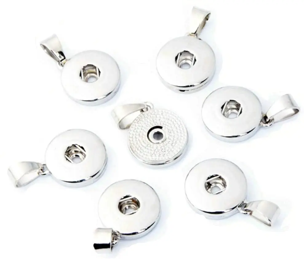 18-20mm Hang Snap Base Pendant for Interchangeable Snaps Charms Jewelry Making Necklaces Key-Rings / Key-Chains
18-20mm Hang Snap Base Pendant for Interchangeable Snaps Charms Jewelry Making Necklaces Key-Rings / Key-Chains