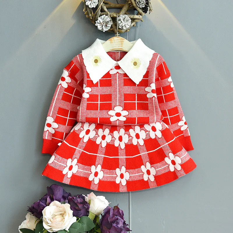 rts Autumn winter trendy children girls baby Japanese Korean cute doll collar knitted kids clothes sets with flower
rts Autumn winter trendy children girls baby Japanese Korean cute doll collar knitted kids clothes sets with flower