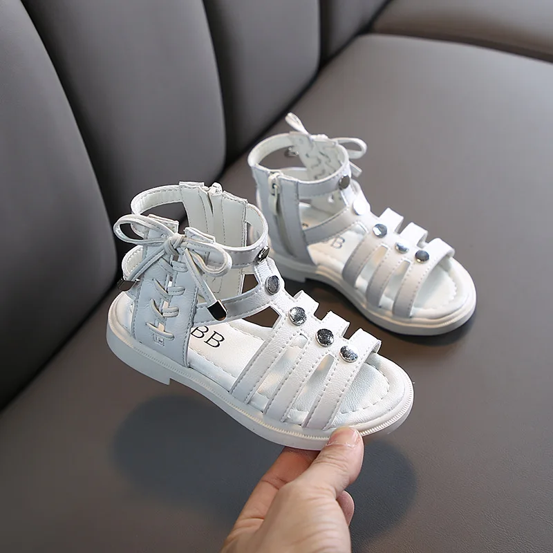 New design fashion rome summer cool beautiful girls princess kids sandals, Pink/white/black
New design fashion rome summer cool beautiful girls princess kids sandals, Pink/white/black