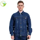 Design embroidery printed logo 100% cotton construction clothes jean industrial uniform overall safety workwear