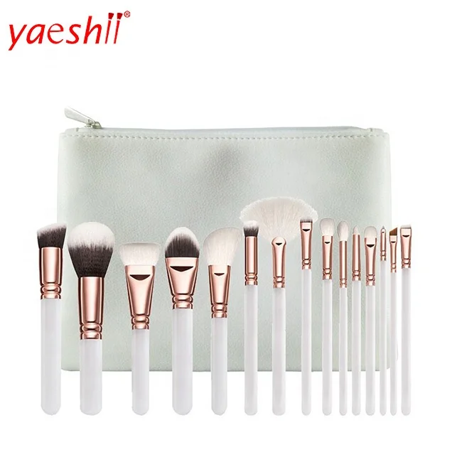 Yaeshii New 15pcs White Makeup Brushes Set Foundation Eye Kabuki Brush Kit set Cosmetics with Leather Case, Colorful makeup brush
Yaeshii New 15pcs White Makeup Brushes Set Foundation Eye Kabuki Brush Kit set Cosmetics with Leather Case, Colorful makeup brush