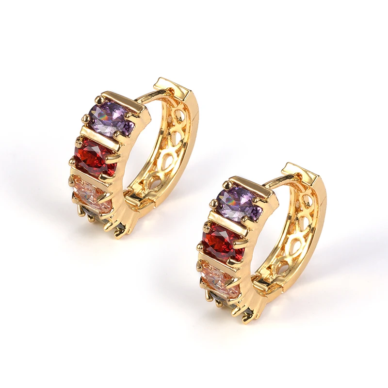 2020 New design Pendiente De Mujer Gold Jewelry Earring Gold Hoop Crystal Zircon Earrings, Rose gold
2020 New design Pendiente De Mujer Gold Jewelry Earring Gold Hoop Crystal Zircon Earrings, Rose gold